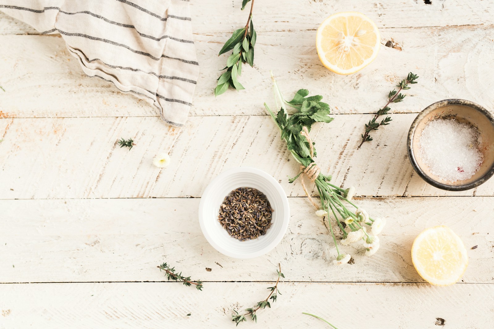 Photo by Brooke Lark green vegetable beside ceramic bowl